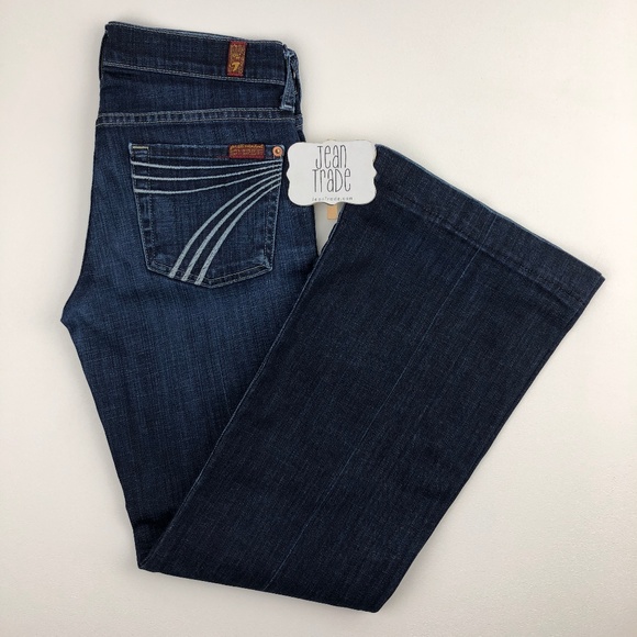 7 for all Mankind Denim - 7 for all mankind dojo flare leg jean 25x28